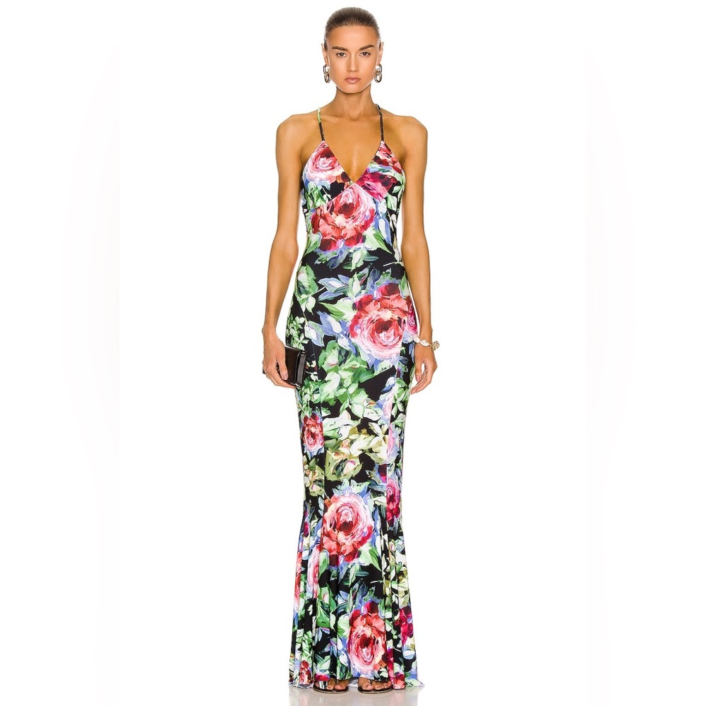 Norma Kamali fishtail gown